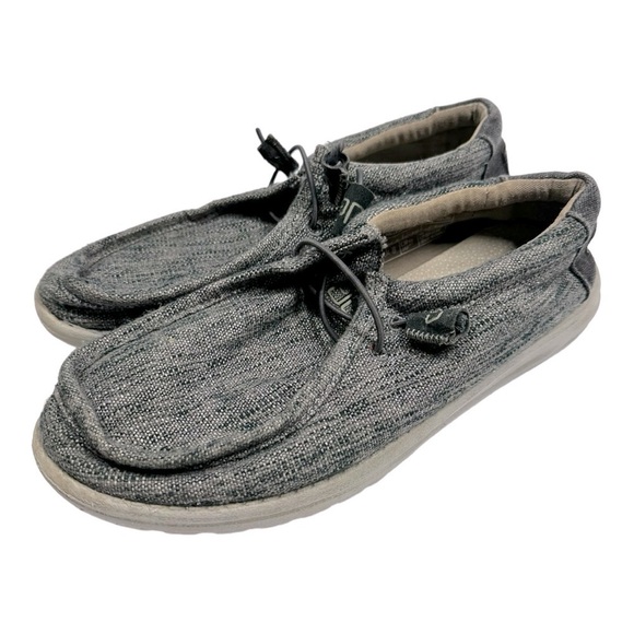 Hey Dude Other - Hey Dude Wally Carbone Woven Slip On Loafer Shoes Men's US 9 EU 42 Gray
